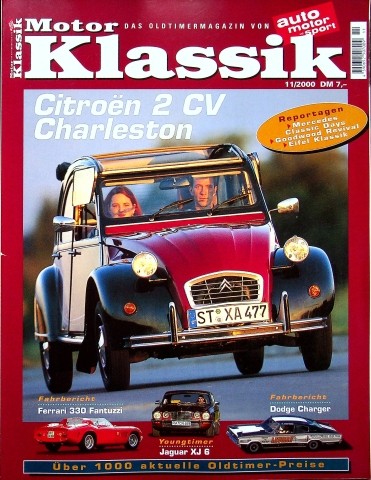 Deckblatt Motor Klassik (11/2000)